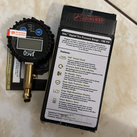 Elite Digital Tire Pressure Gauge - Professional Accuracy - 100 PSI Elite NWT - Picture 5 of 9